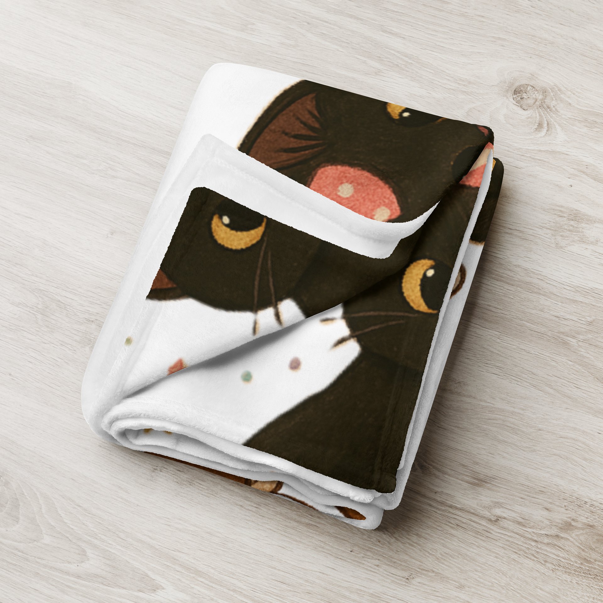 cat birthday Throw Blanket product image (4)
