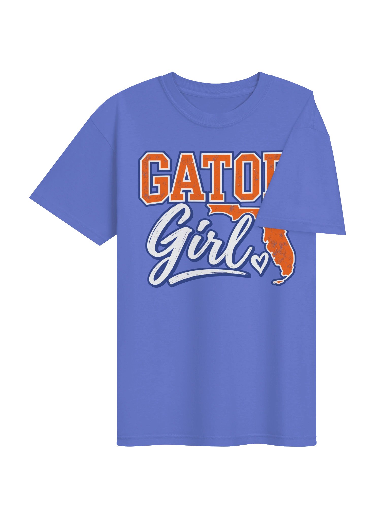 Gator Girl T-Shirt | Florida Map, Orange & Blue College Sports Tee, Gators Girl Souvenir Gift For Her product image (34)