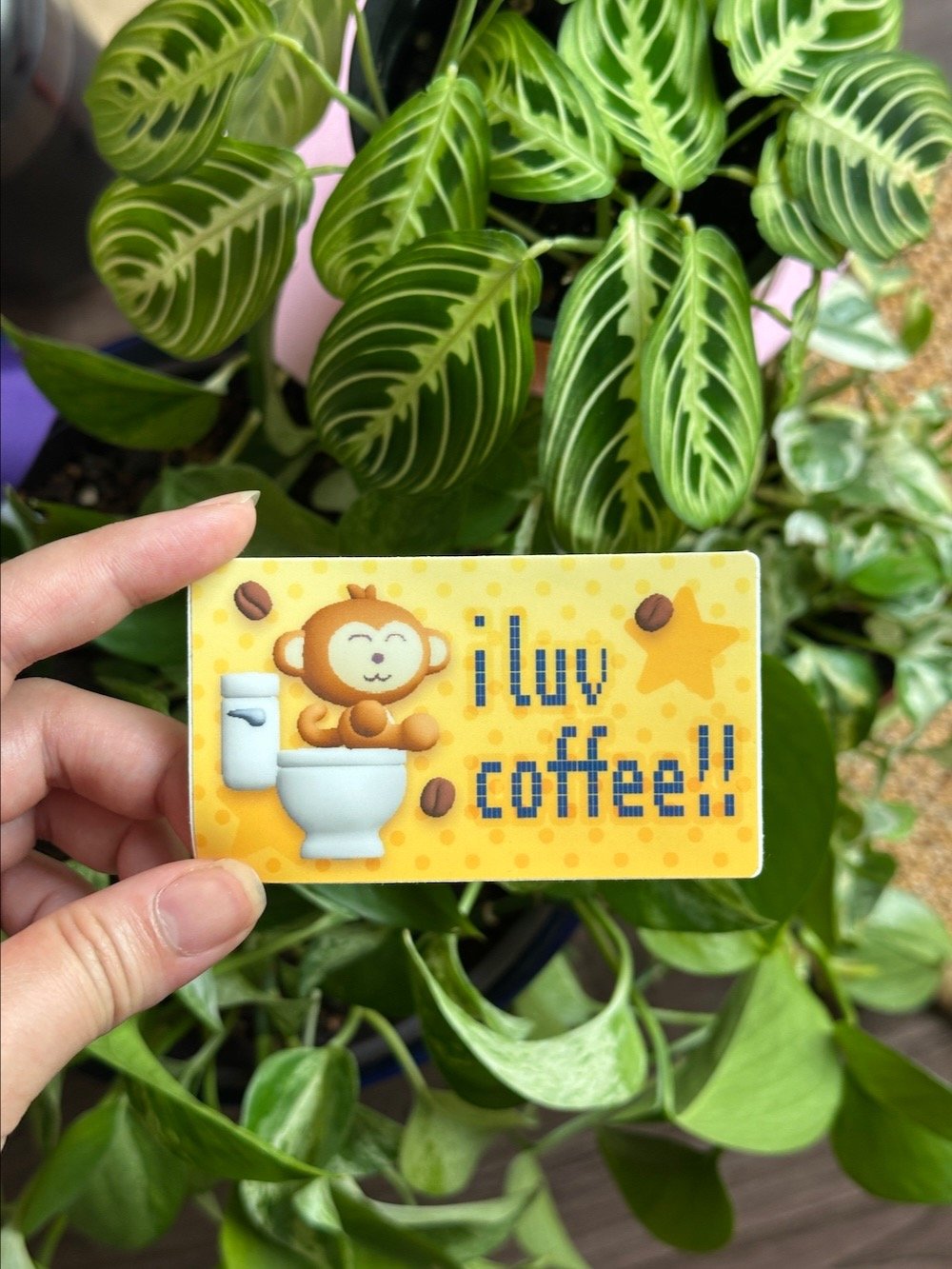 I Luv Coffee Sticker product image (1)