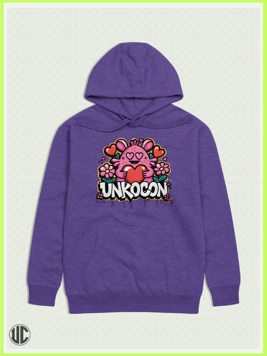 UnkoCon – Graffiti Heart Pullover Hoodie product image (1)