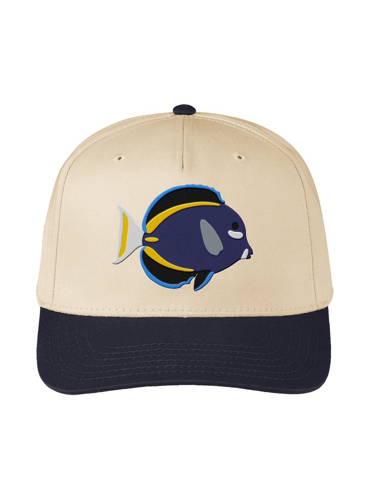 Whitecheek Tang Embroidered Mid-Profile Baseball Cap | Whitecheek Surgeonfish Reef Fish Hat product image (5)