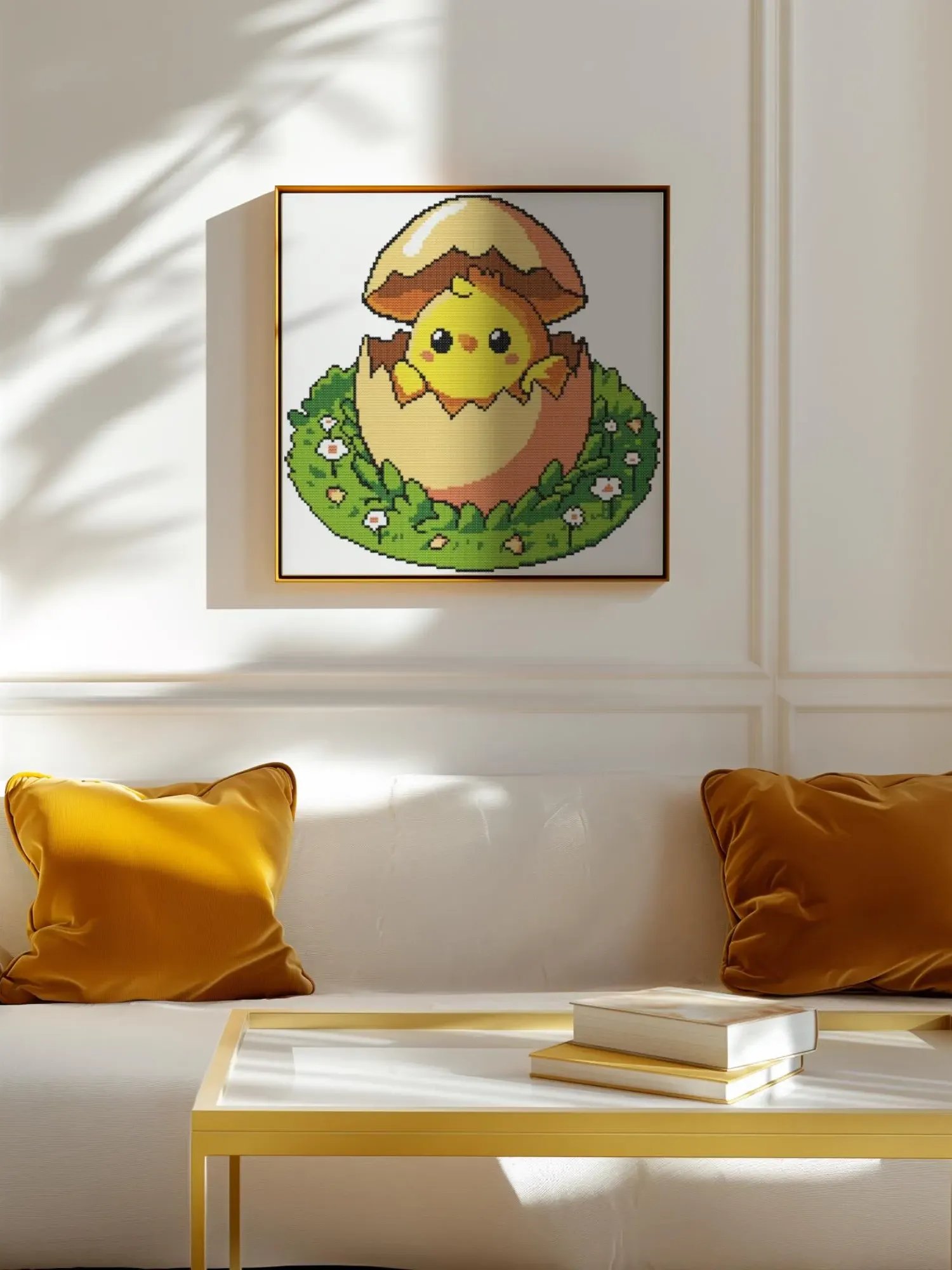 Yellow Chick Cross Stitch Pattern product image (6)