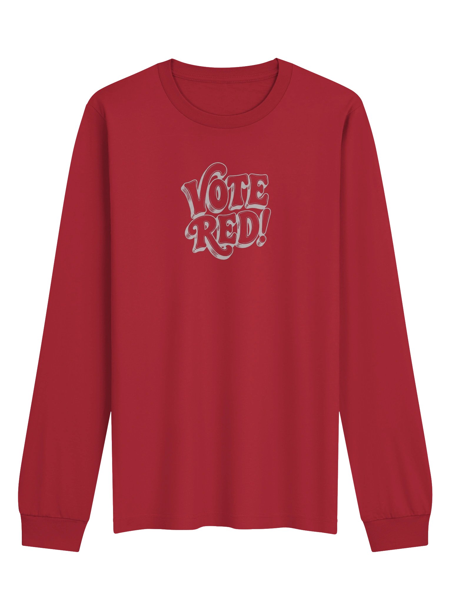 Brazen Candor – Get Your Butt in the Booth! Long Sleeve Tee - Red product image (2)