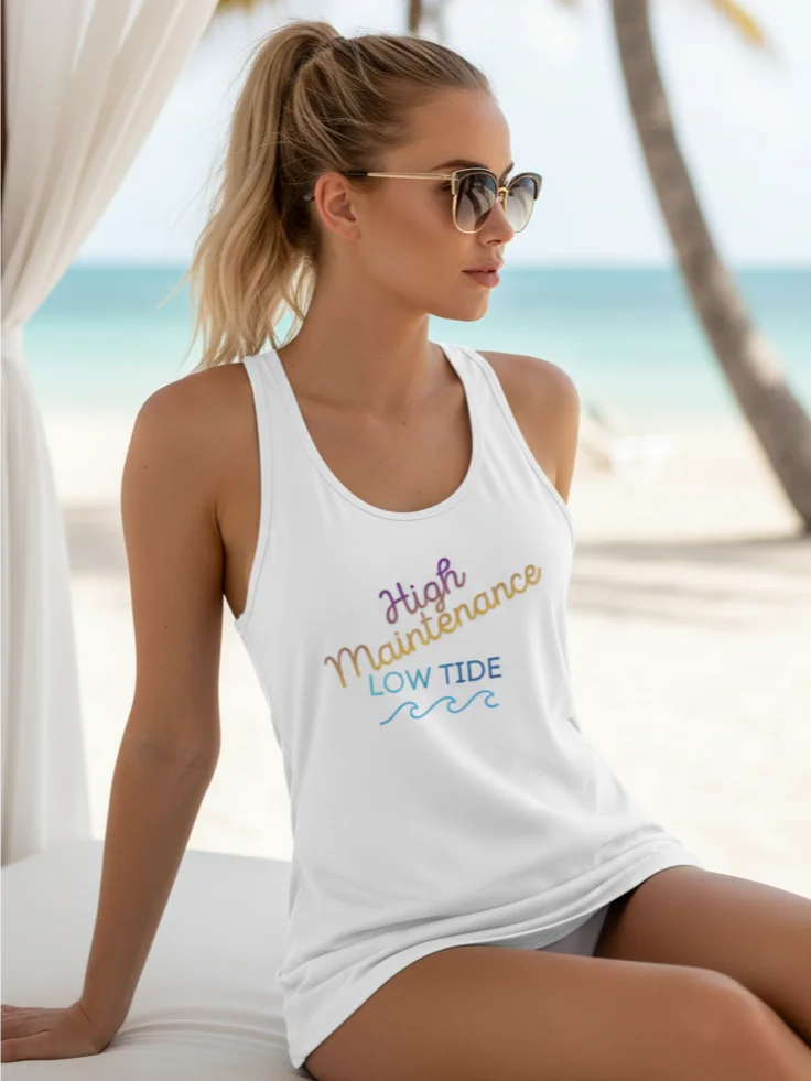 High Maintenance/Low Tide Racerback Tank product image (1)