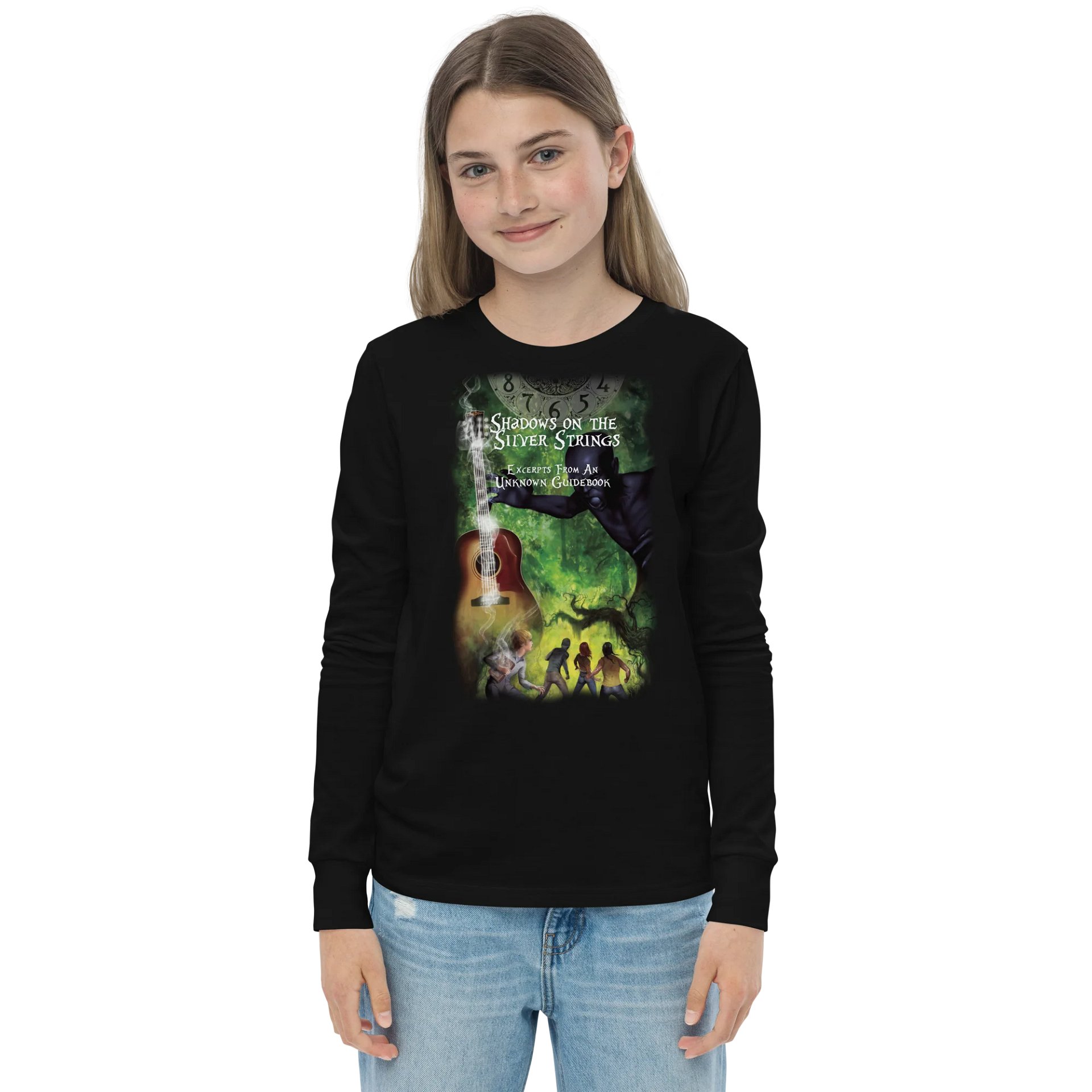 Shadows on the Silver Strings - BearBella+Canvas Youth Long Sleeve T-Shirt product image (1)