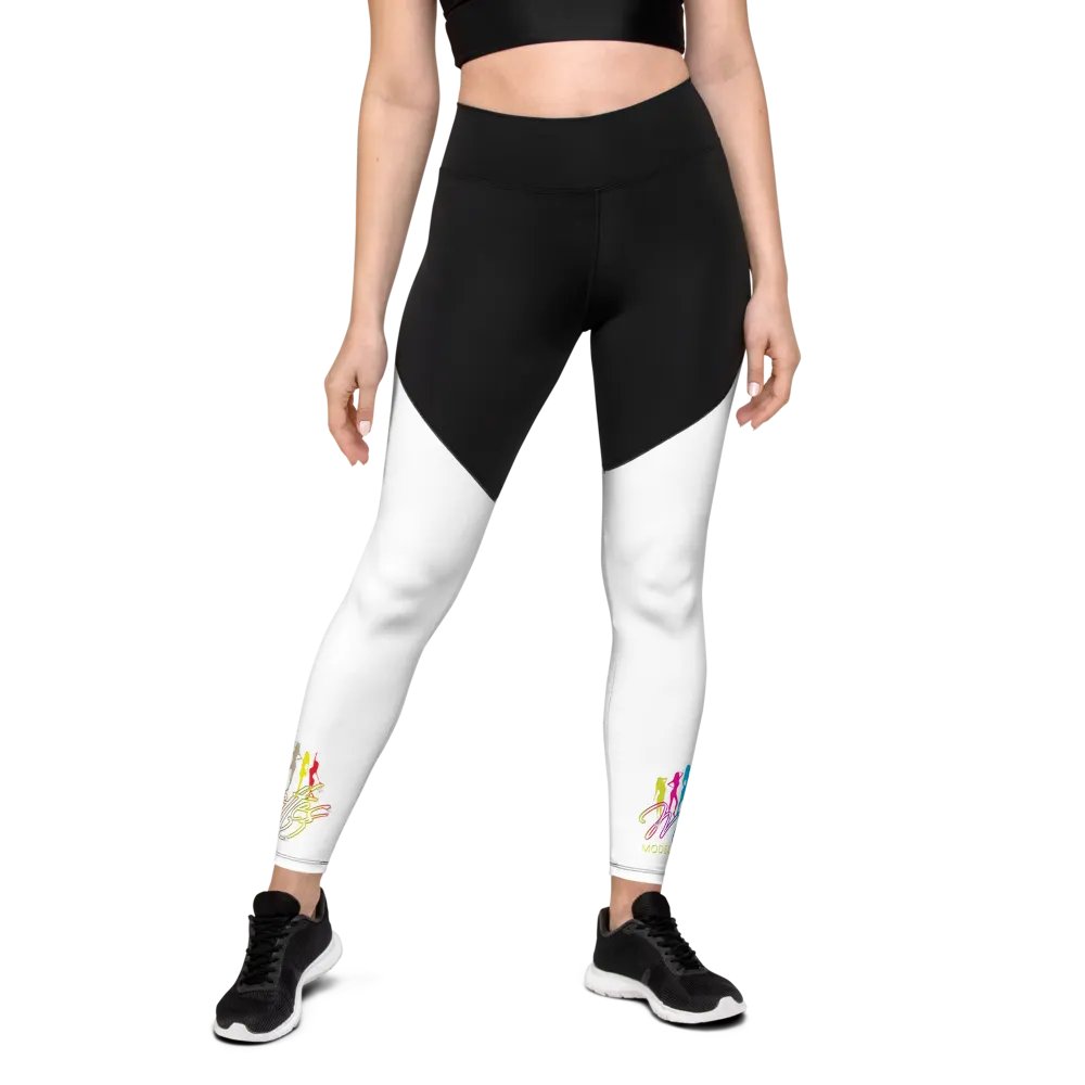 MOETTES PASSION LEGGINGS BLK & WHT (MODEL TEAM EDITION) product image (2)