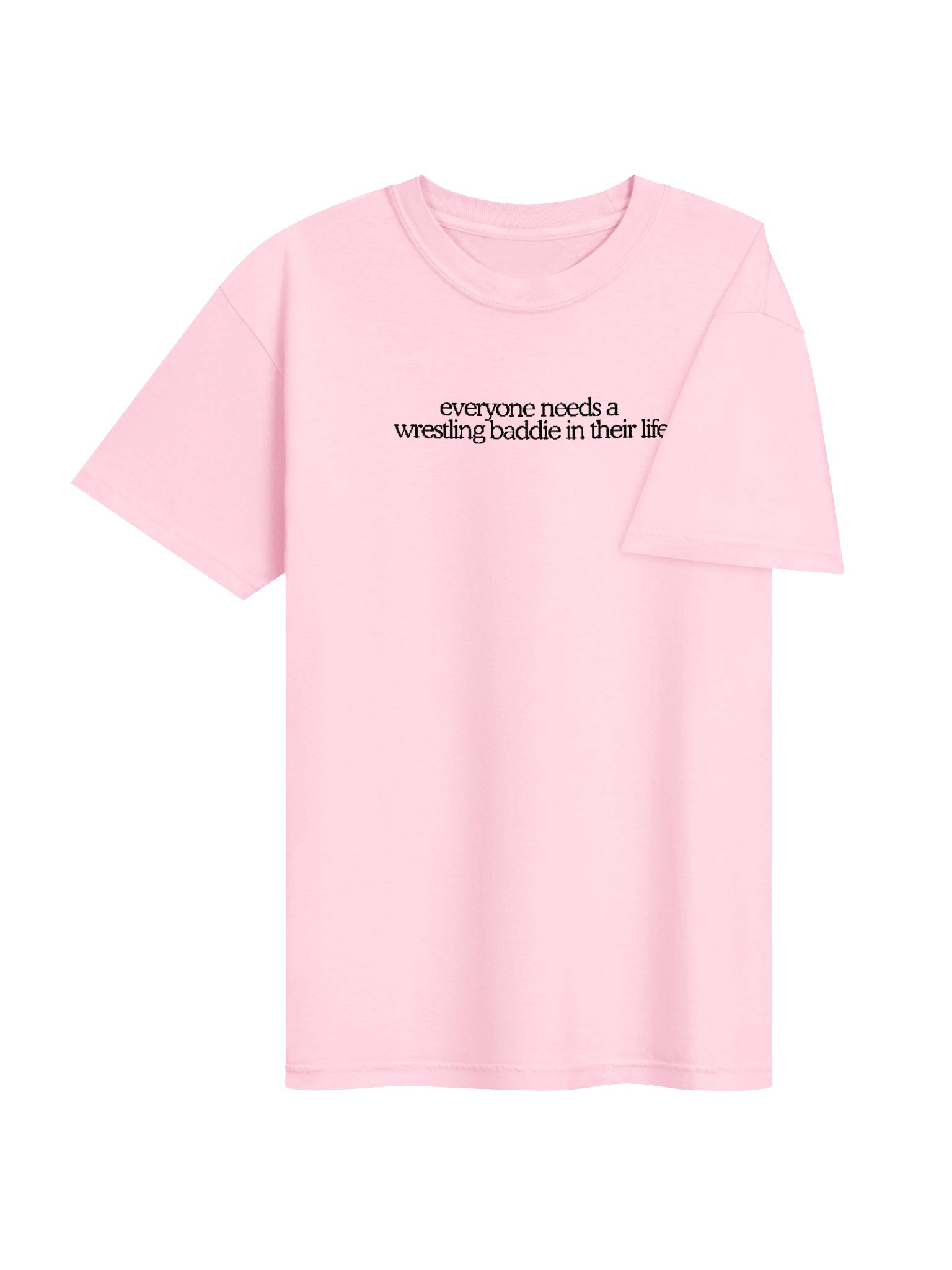Everyone Needs A Wrestling Baddie In Their Life Embroidered Short Sleeved T-Shirt product image (18)