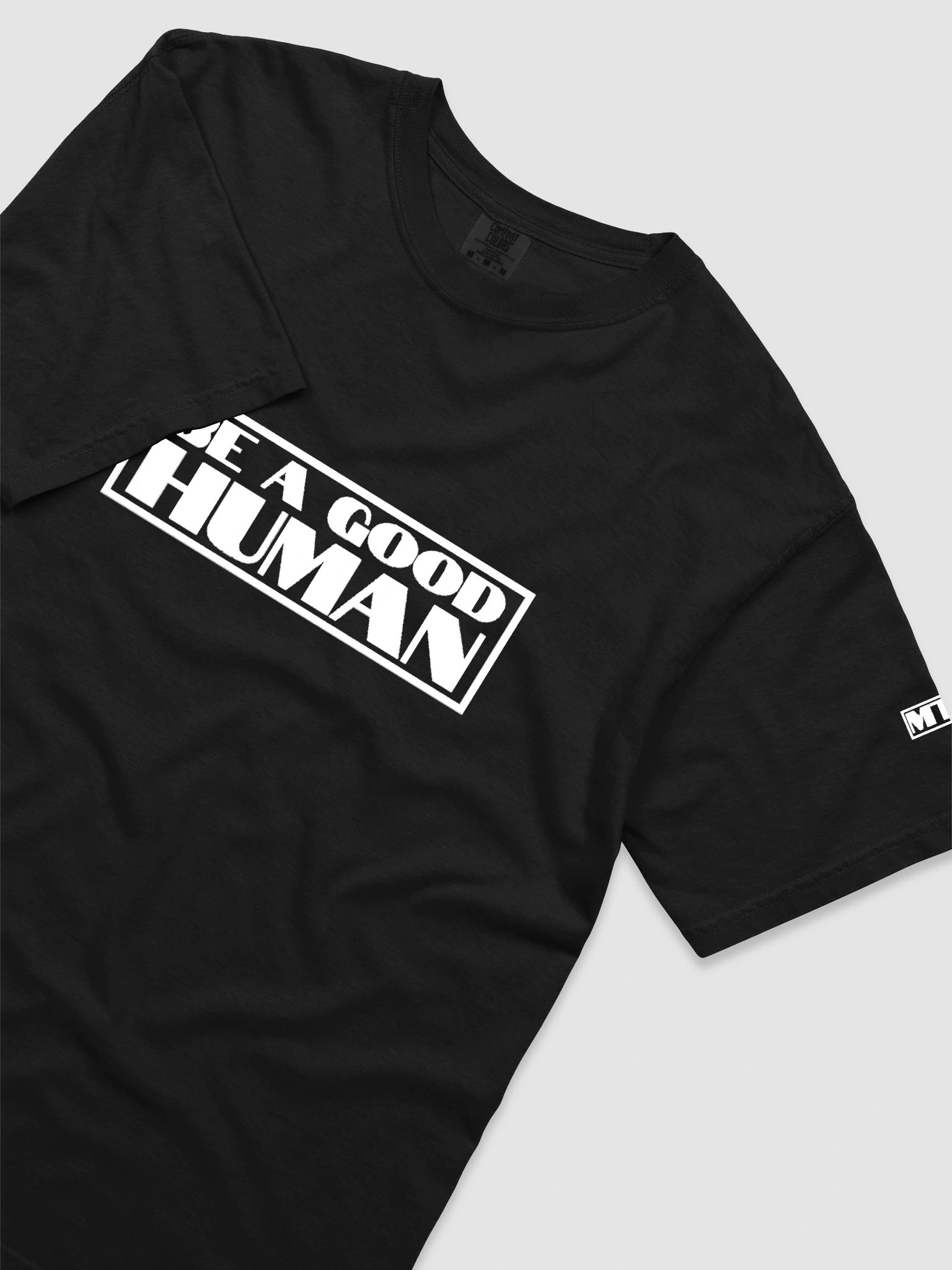 Be a Good Human Block Embroidered Tee product image (2)