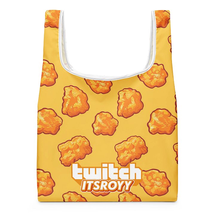 Crispy Nugget All-Over Print Shopping Bag product image (1)