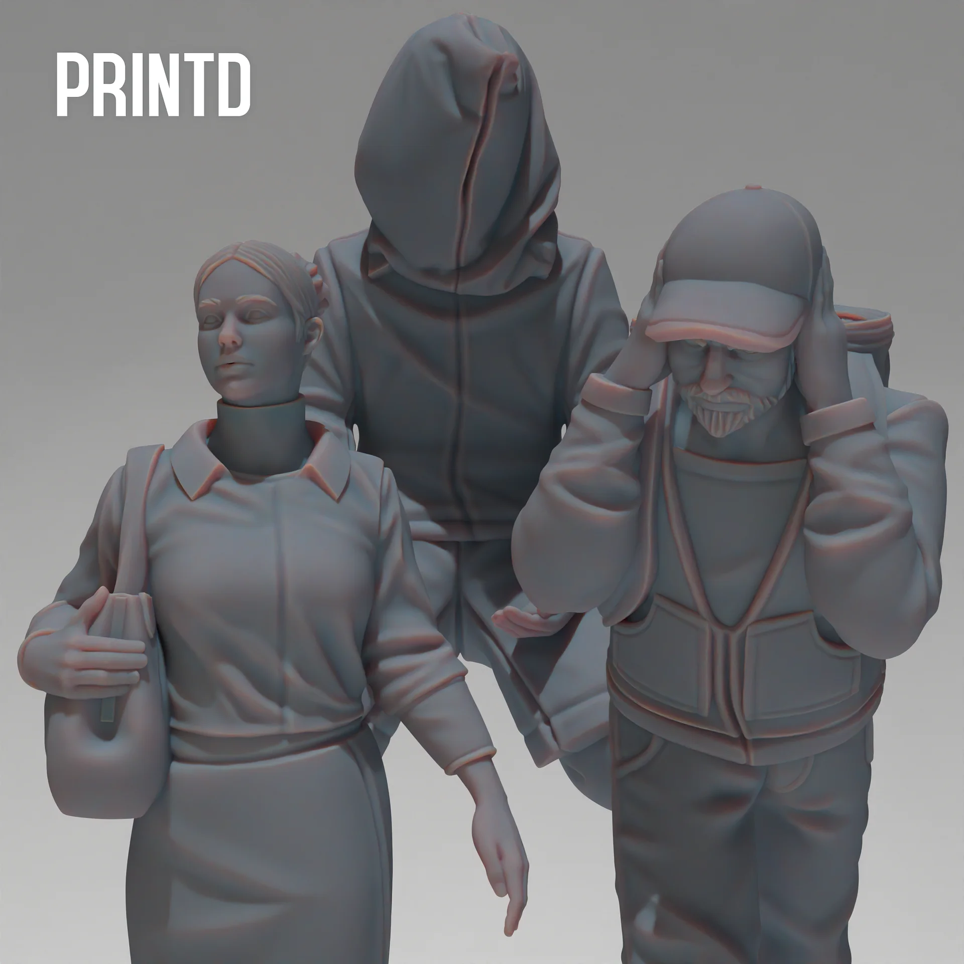 28mm Civilians - Modern Warfare Wargame Hobby Resin Scale Models product image (2)