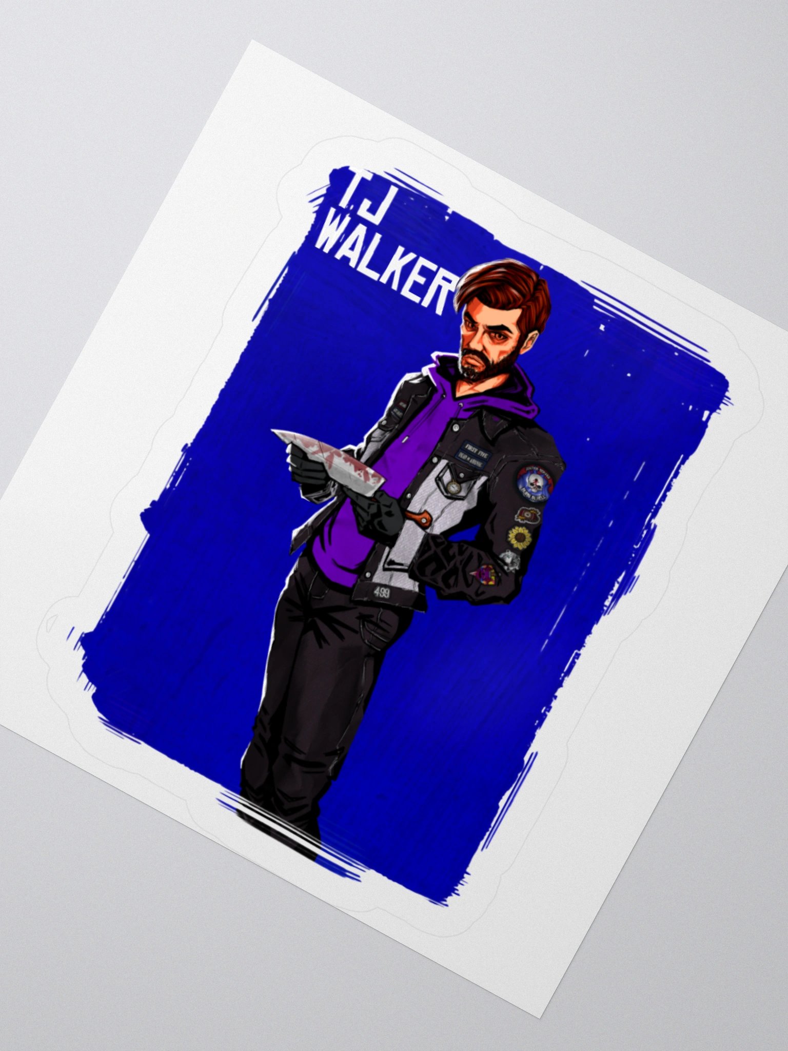 TJ Walker Portrait Sticker product image (6)