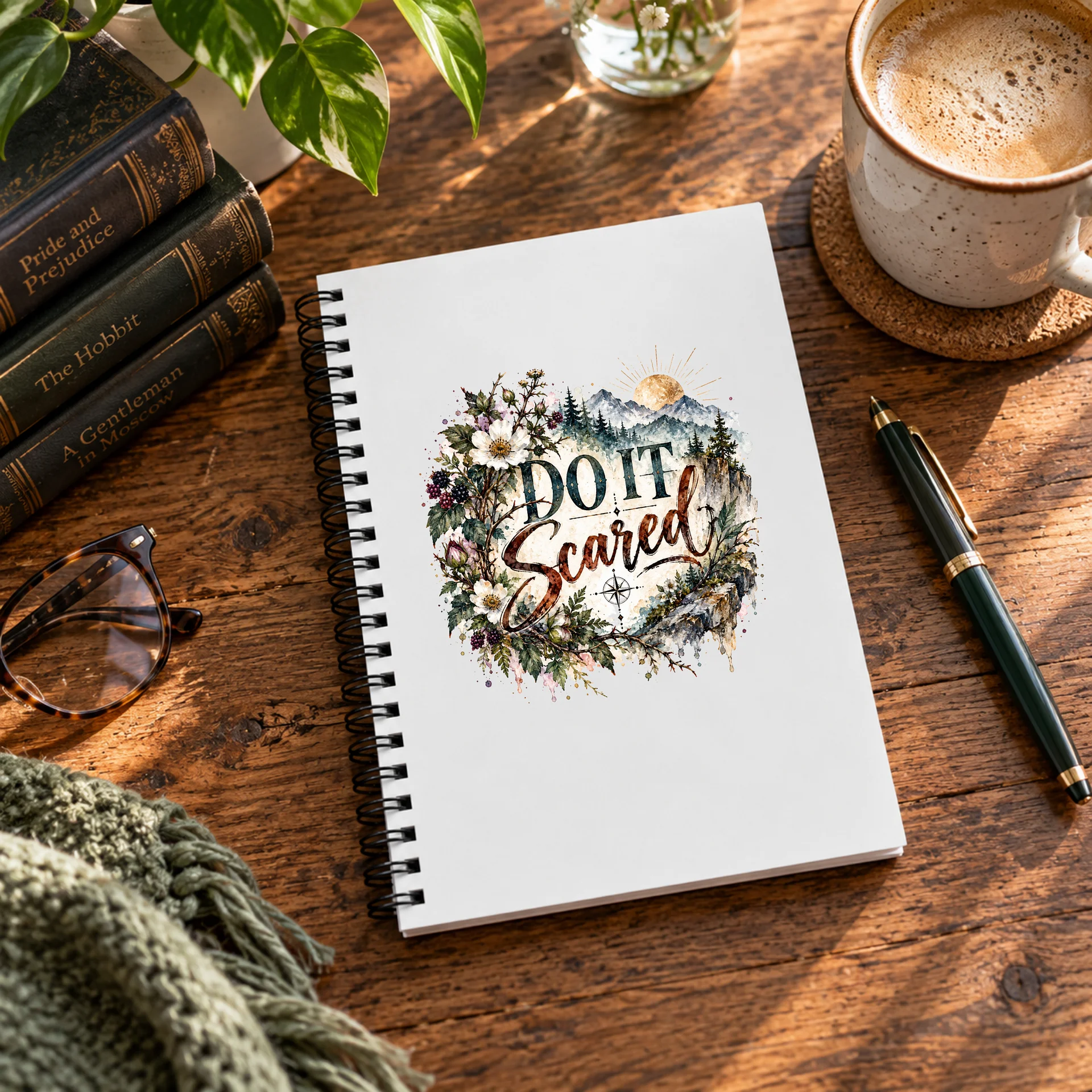 Do It Scared Spiral Ruled Notebook product image (3)