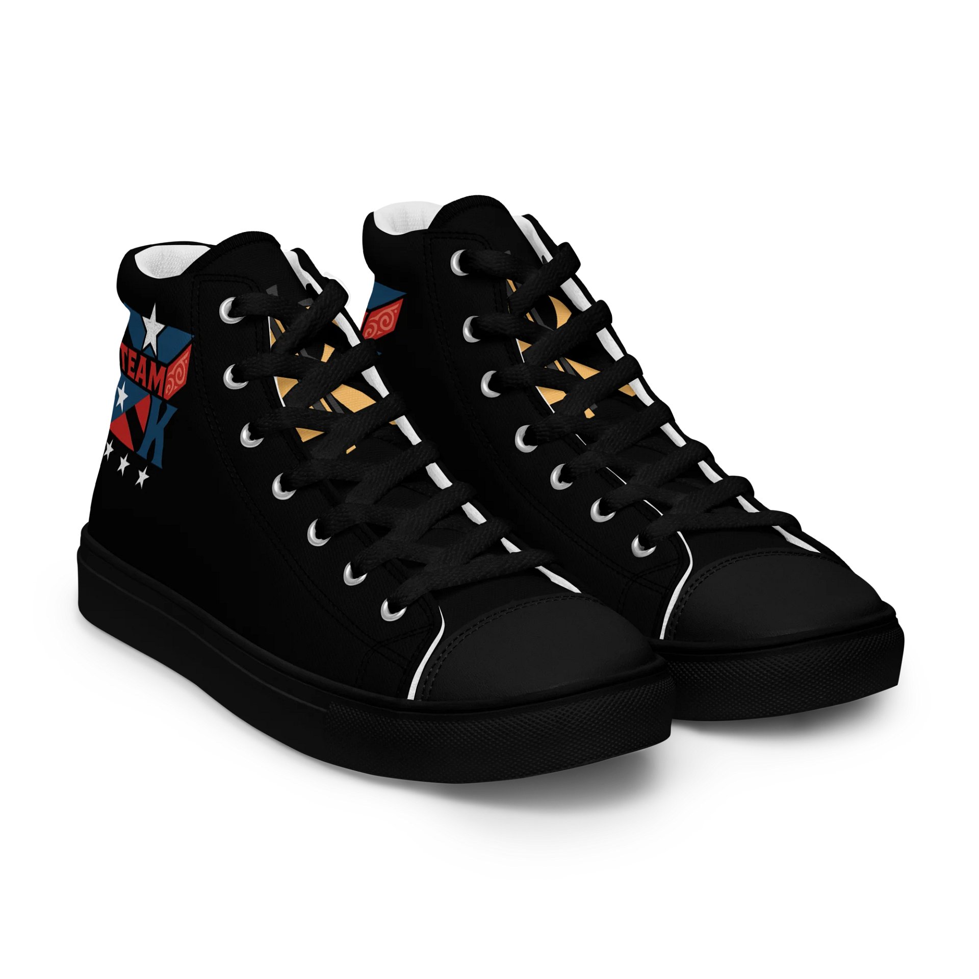 Team K Puerto Rico Women's High Top Canvas Shoes product image (8)