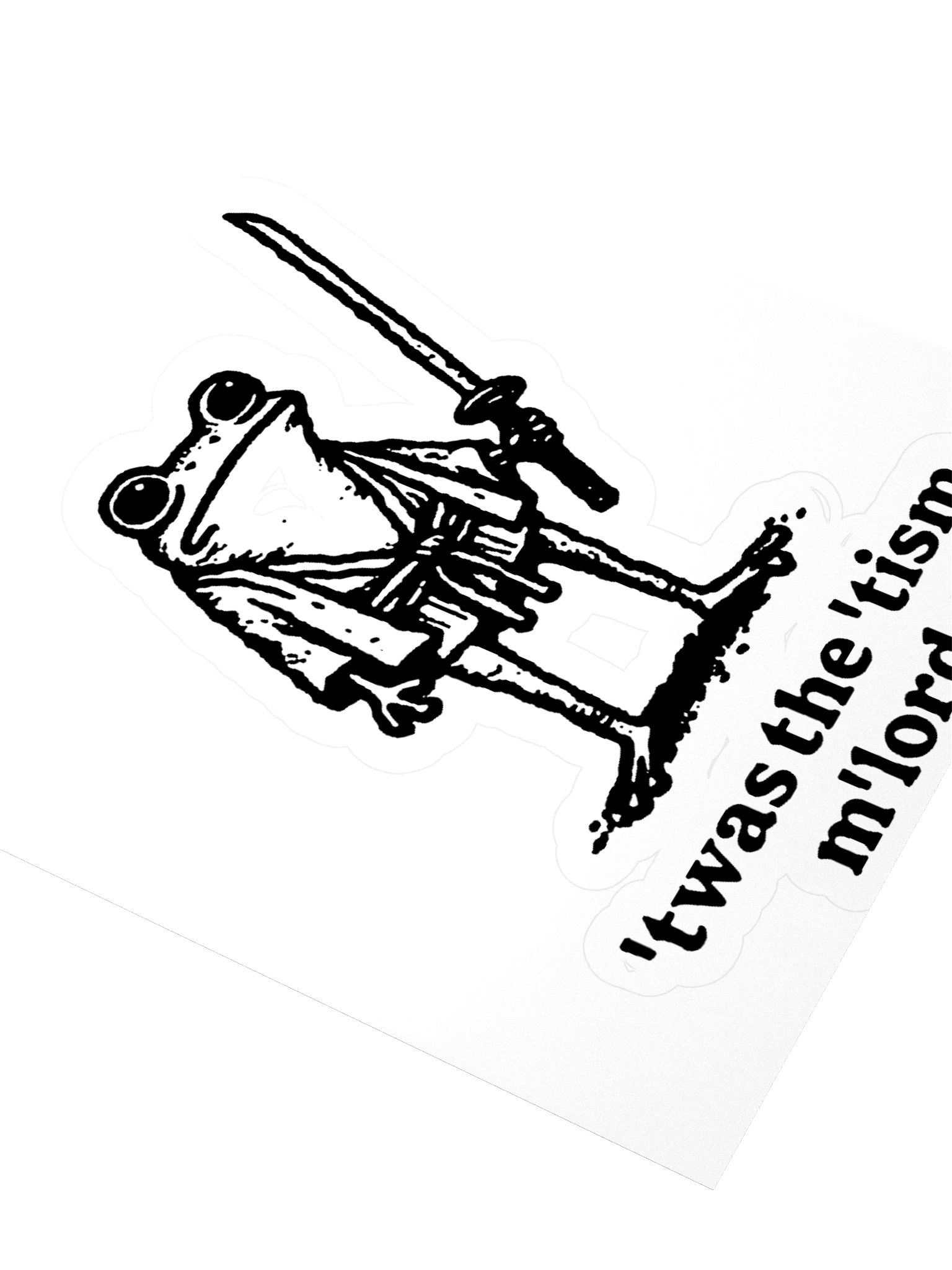 'Twas The 'Tism M'lord Sticker product image (3)