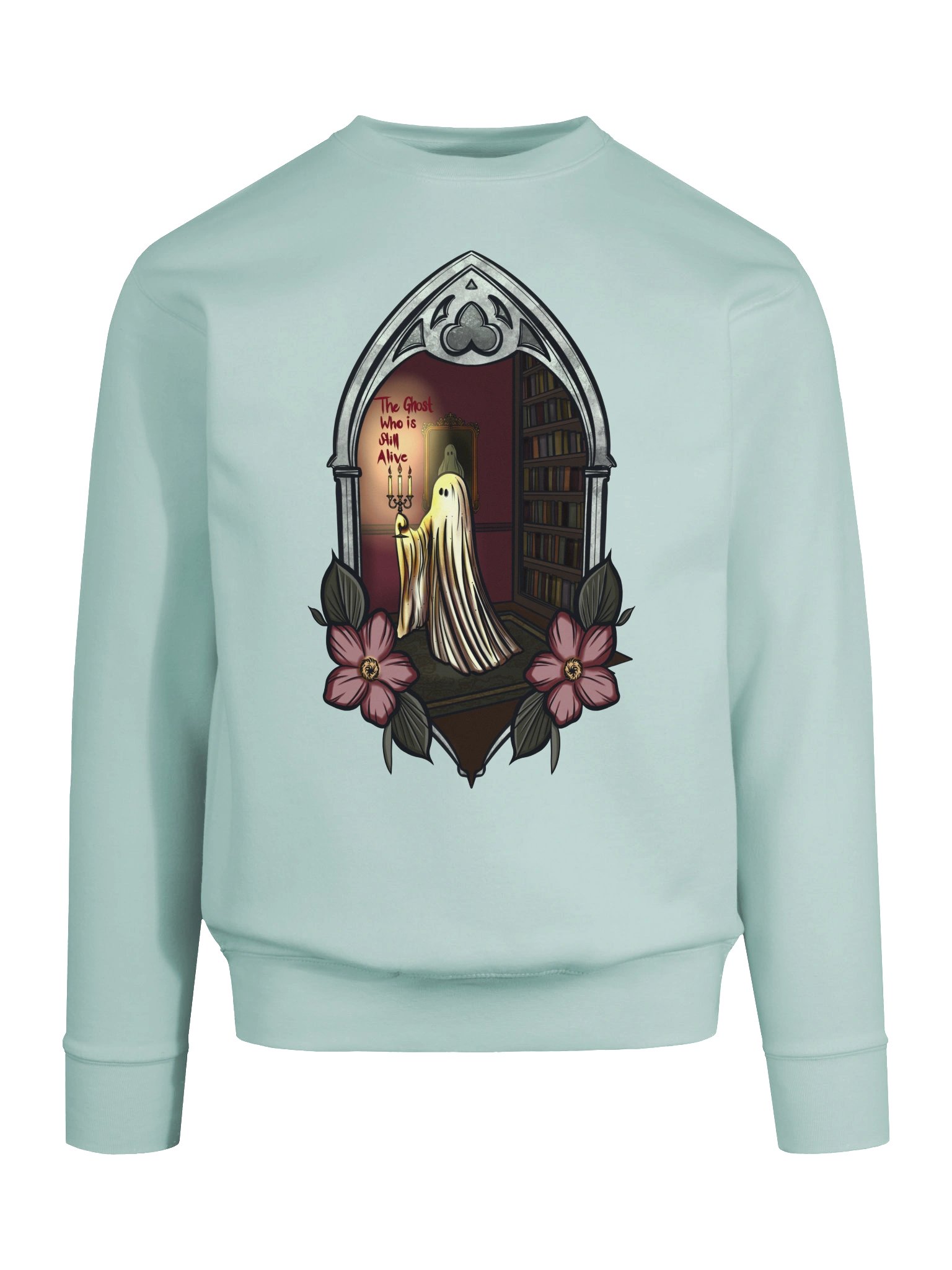 "Ghost Who Is Still Alive" Spooky Sweatshirt product image (5)