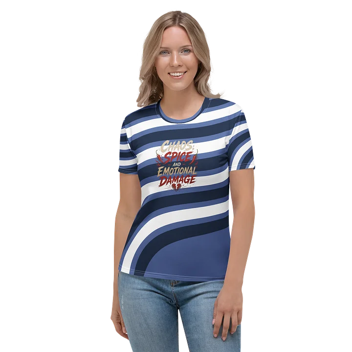 Chaos, Spice & Emotional Damage — All-Over Crew-Neck Tee product image (2)