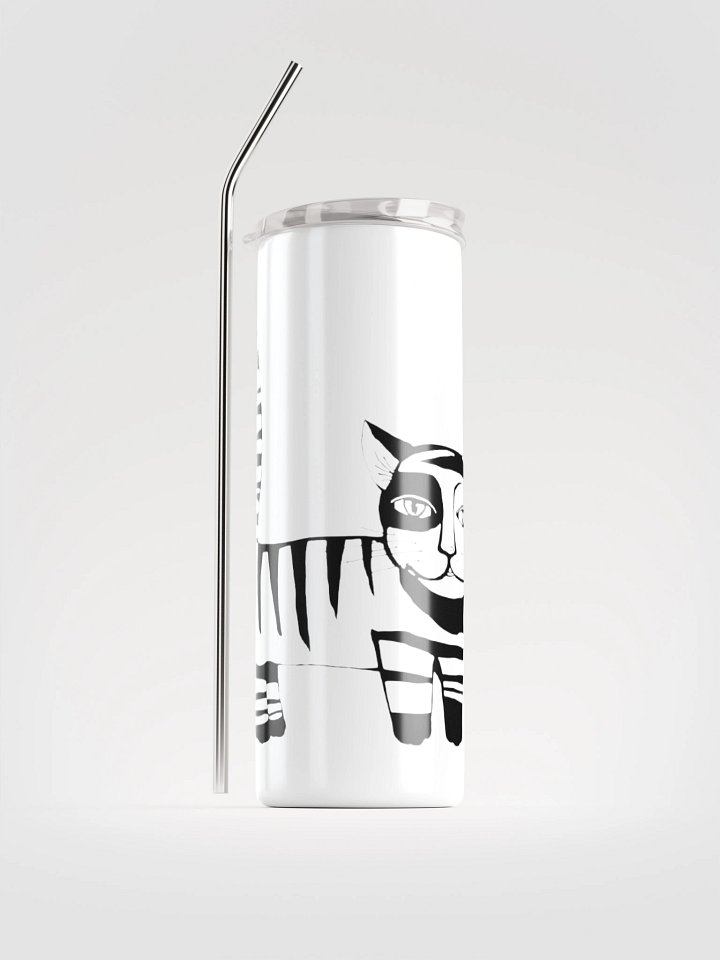 Eco-Friendly Stainless Steel Tumbler with Reusable Straw product image (1)
