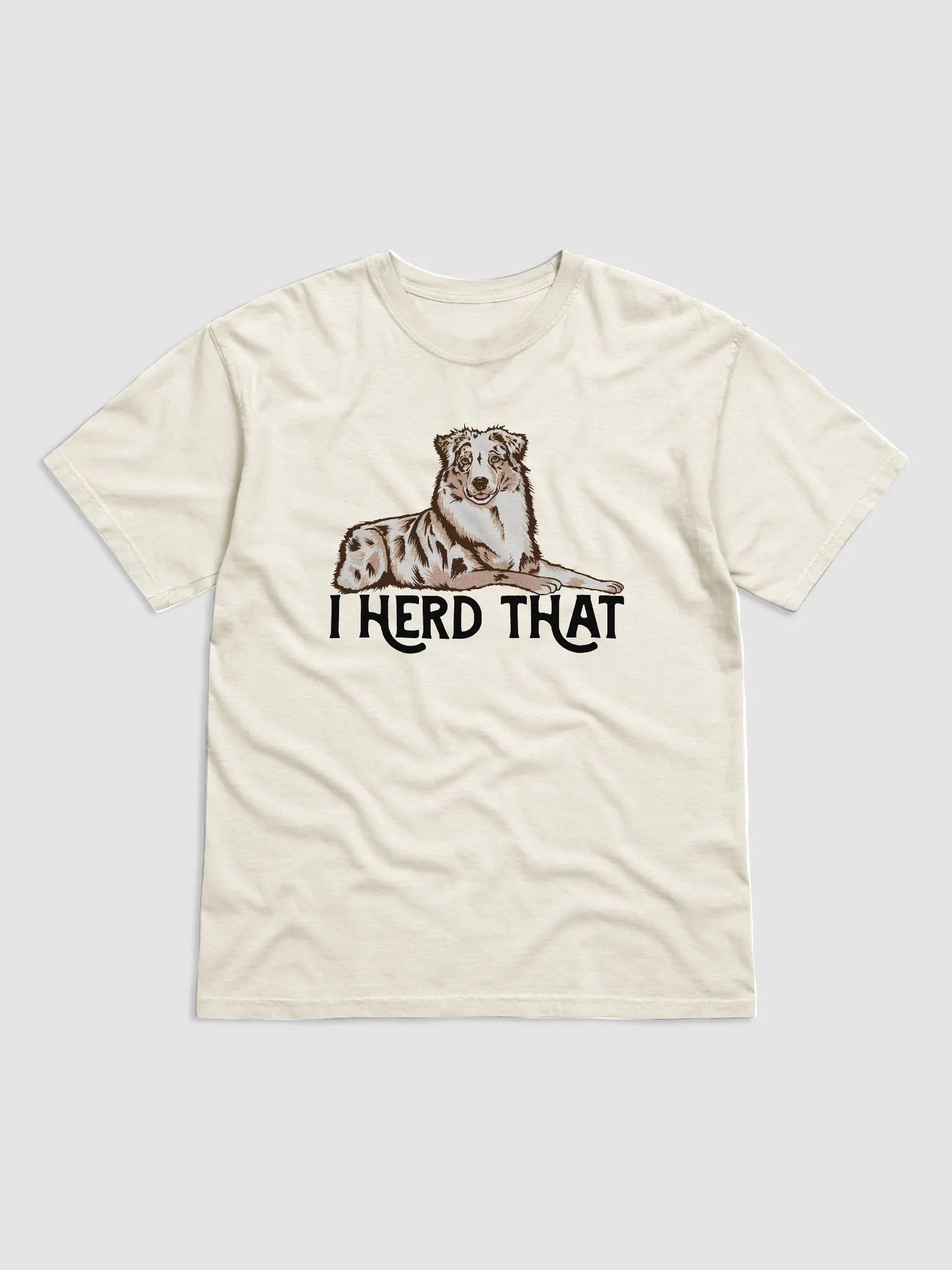 I Herd That | T-Shirt for Australian Shepherd (Red Merle) Dog Owners product image (1)