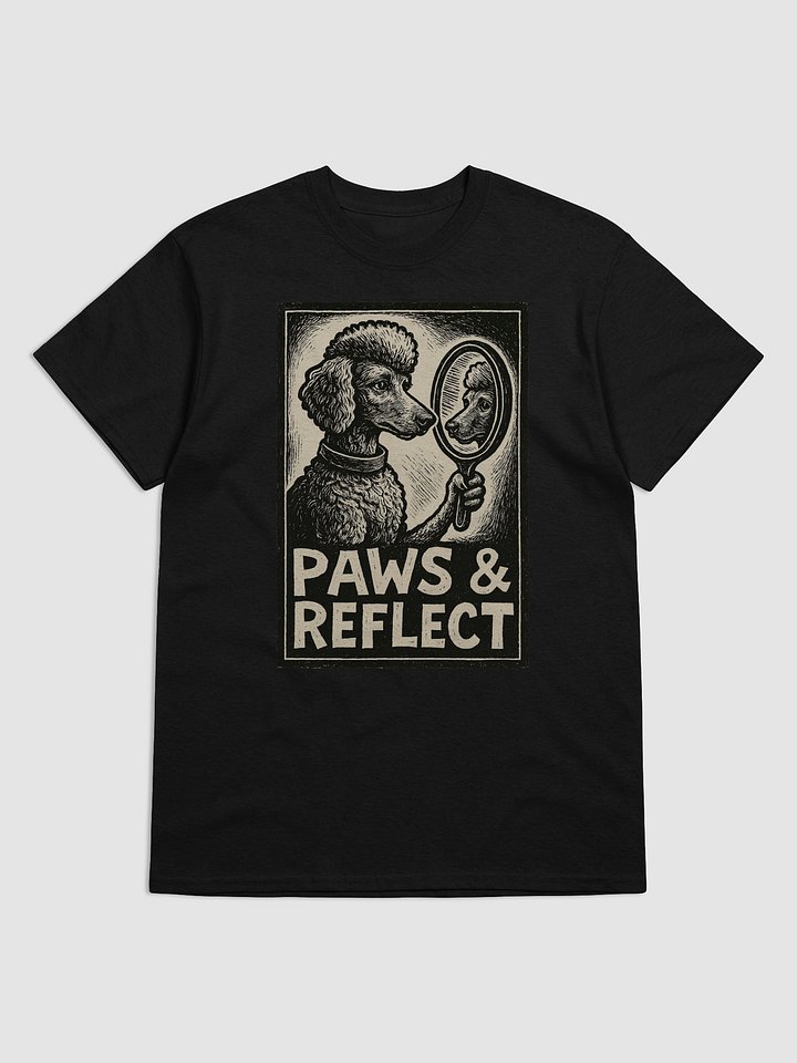 Poodle Shirt Funny Dog Lover Gift – “Paws & Reflect” Retro T-Shirt | Cute Poodle Tee for Women, Men, Pet Owners & Groomers product image (1)