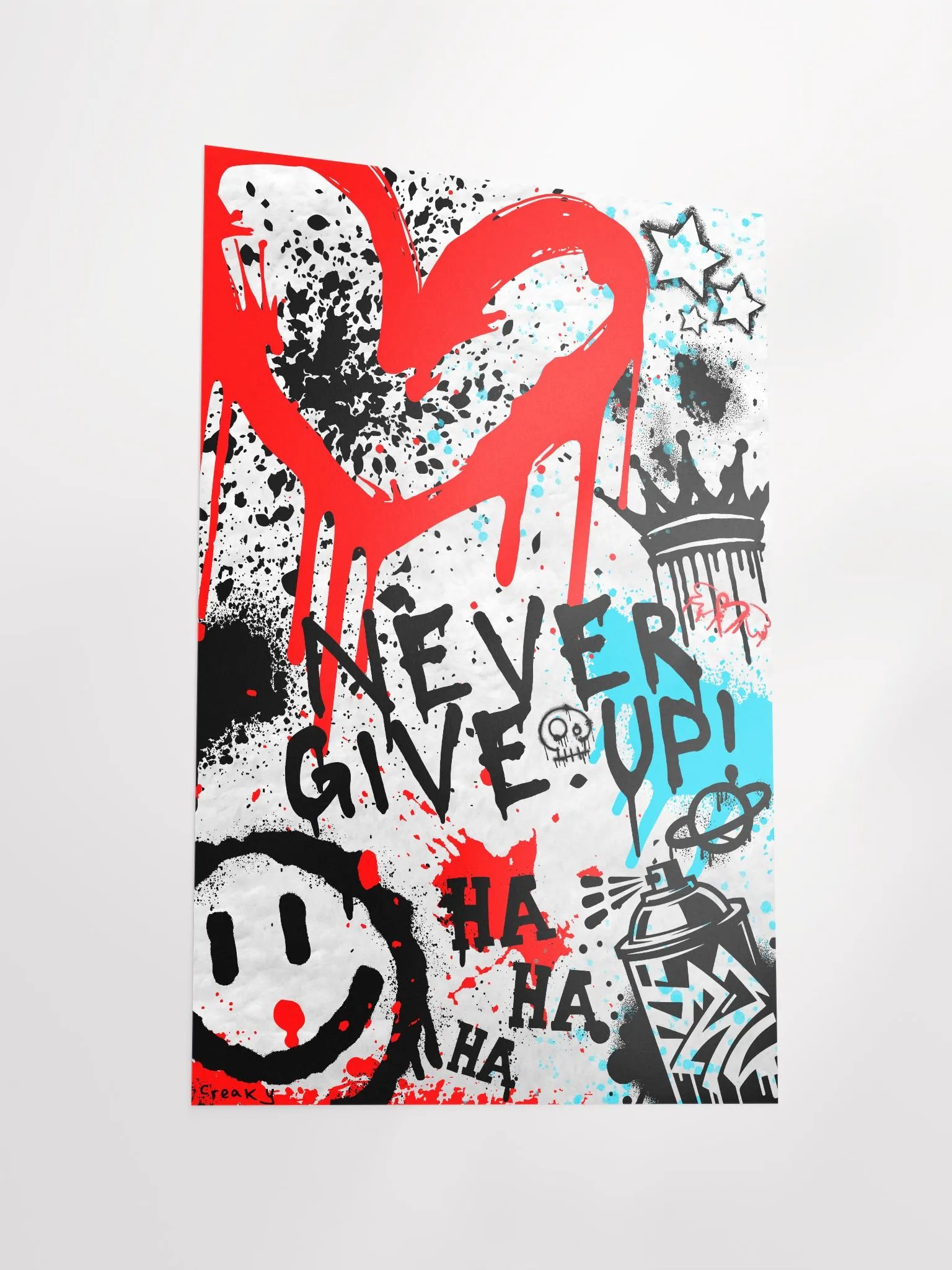 CB NEVER GIVE UP (white) product image (3)