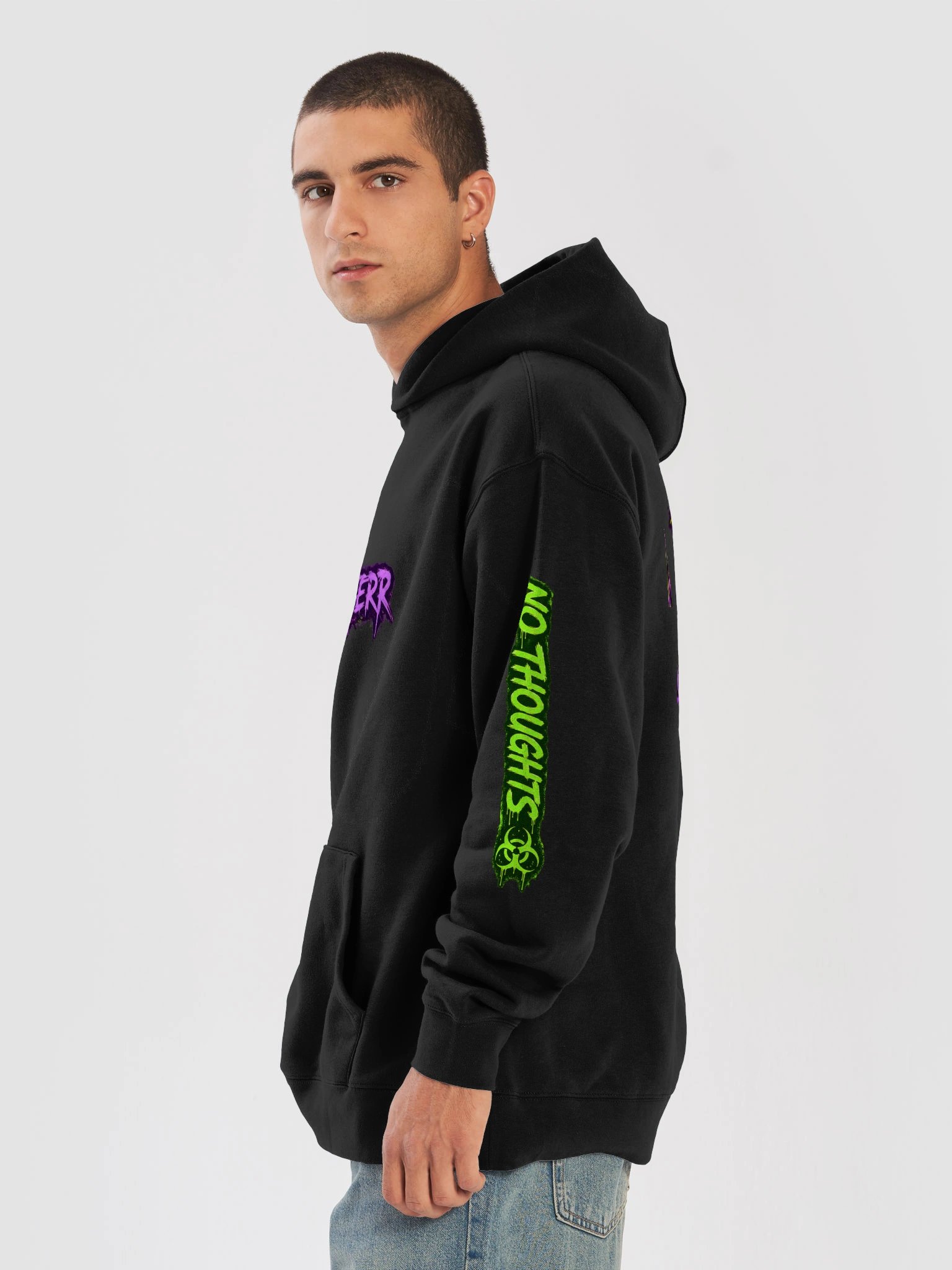 SWEG BUSTER Neon Graffiti Oversized Hoodie product image (83)