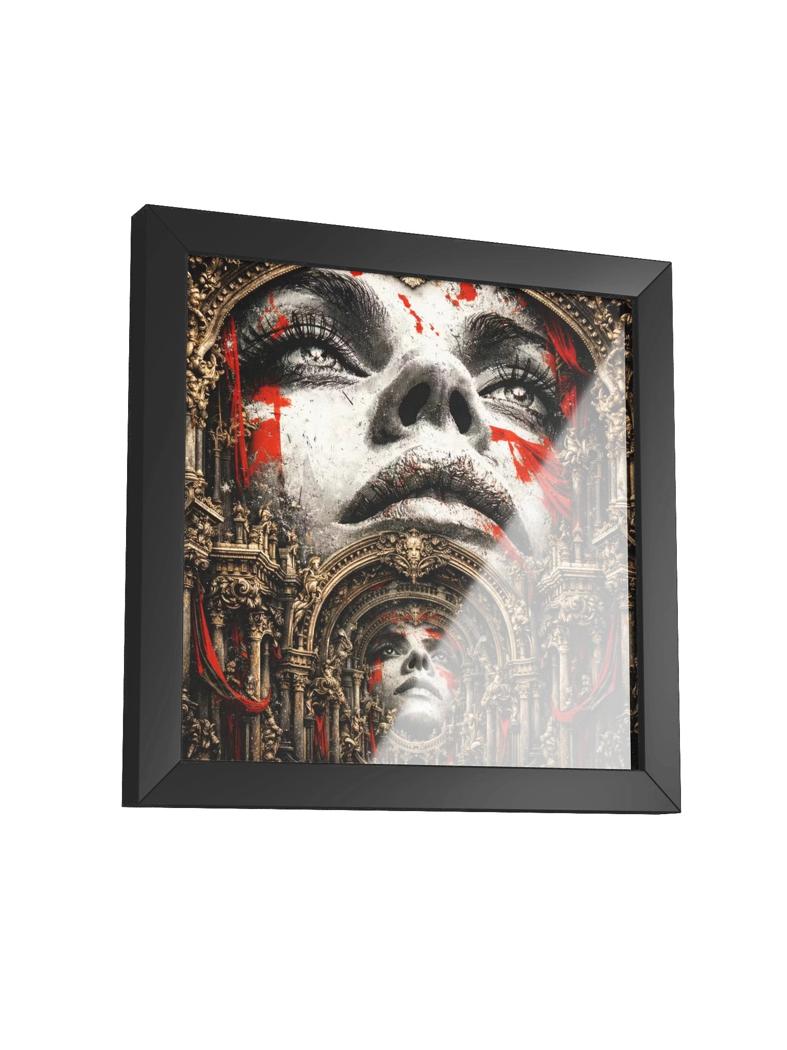 The Sovereign in Reflection – Ornate Recursive Wall Art Portrait product image (3)