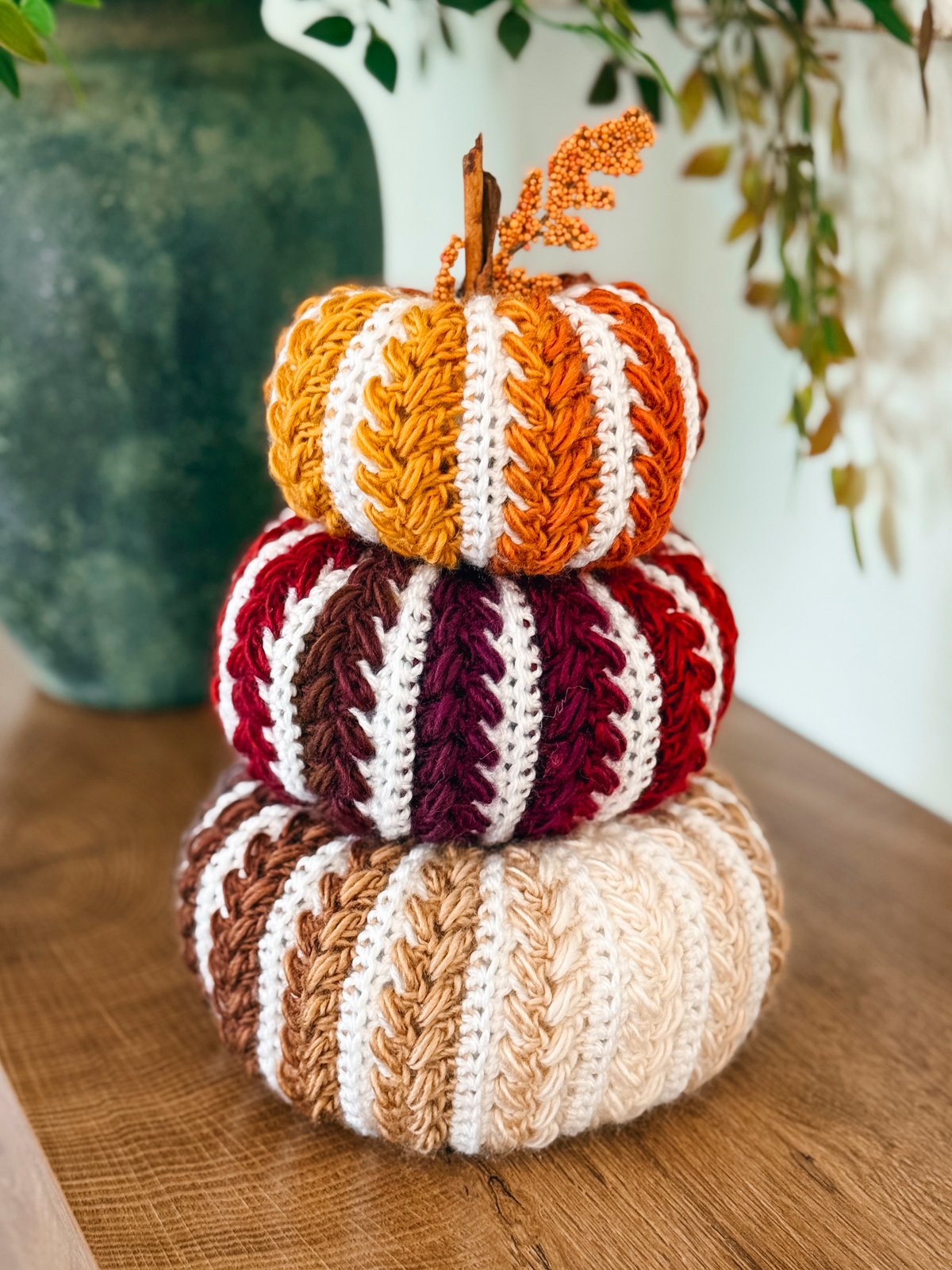 Wheat Stitch Crochet Pumpkin Pattern product image (10)