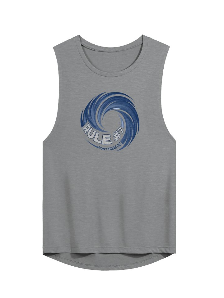 Rule #7 Muscle Tank Blue and White product image (15)