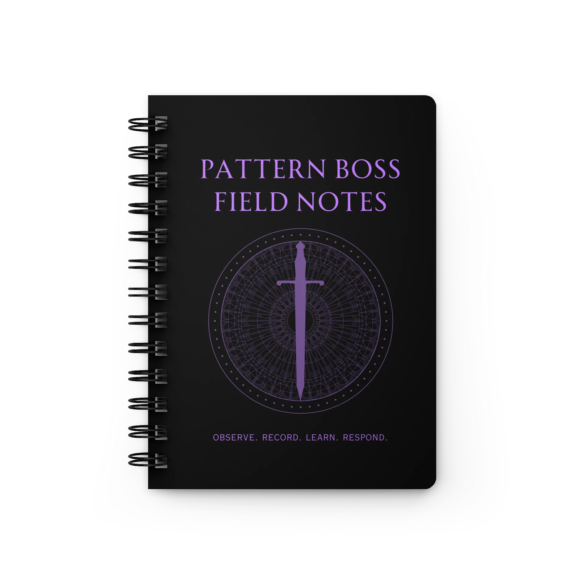 Pattern Boss Field Notes Journal | Gothic Chronic Illness Notebook product image (1)