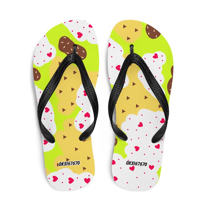 Heartfelt Neon Summer Flip-Flops product image (2)