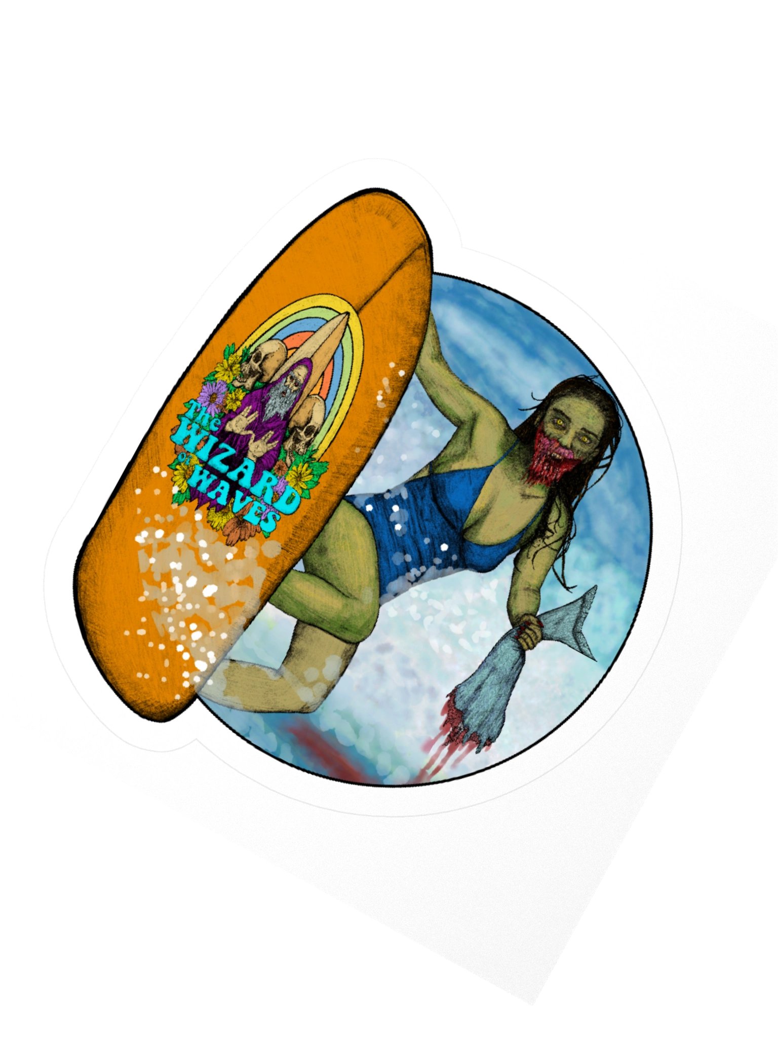 Shark Attack Sticker product image (4)