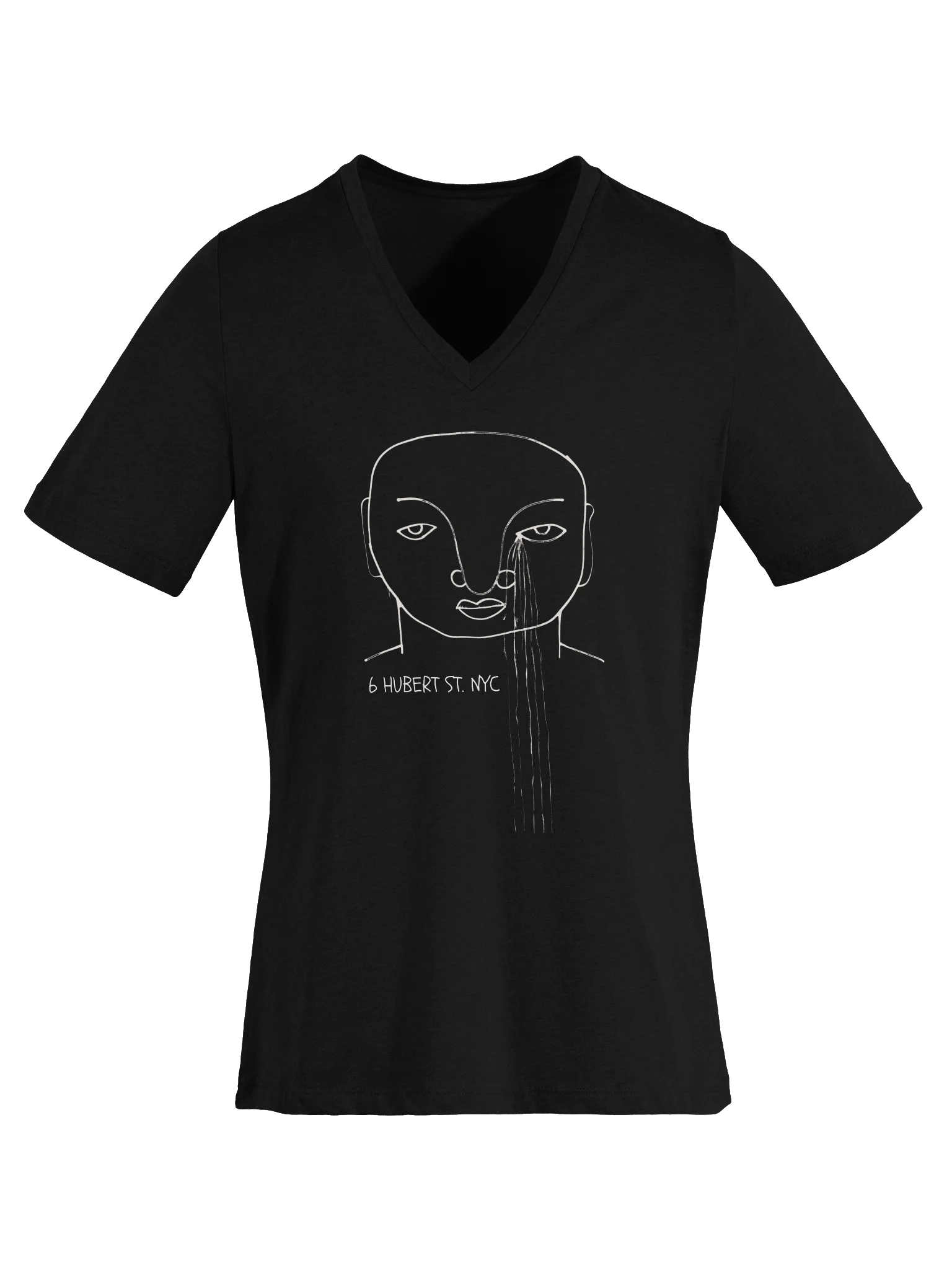 6 hubert street NYC (Women's Relaxed V-Neck T-Shirt) product image (3)