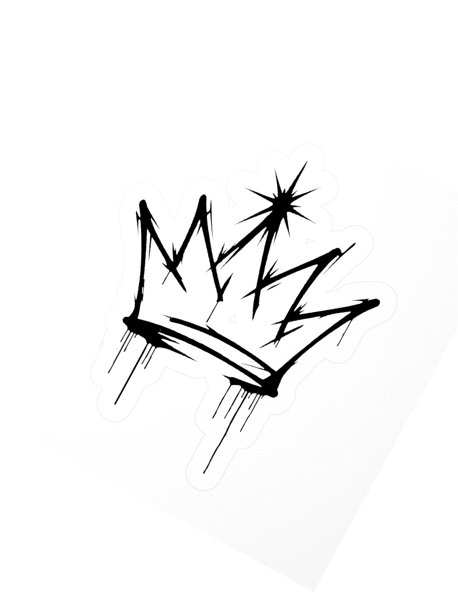 ONE KING Urban Crown Logo Vinyl Sticker product image (3)