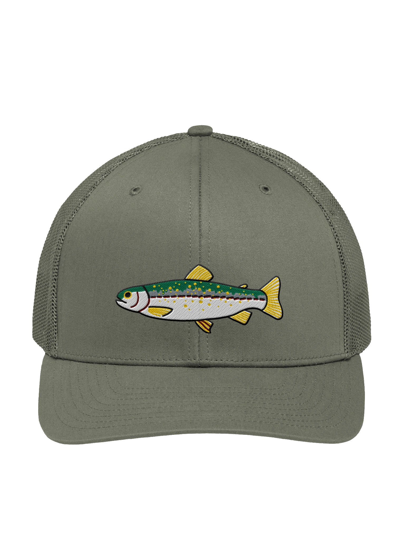 Embroidered Trout Trucker Hat product image (7)