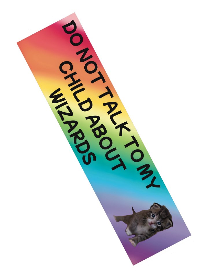 Do Not Talk to My Child About Wizards Bumper Sticker product image (2)