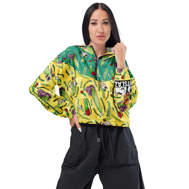 Ohits Cucumber Womens Crop Windbreaker product image (1)