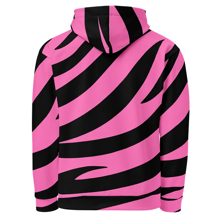 Zebra Print Hoodie – Pink Black product image (2)