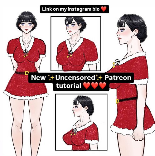 New Patreon Tutorial ❤️🥰 #digitalart #digitalartist #illustration #art #tutorial #drawing #draw #howtodraw #buboosenchan #ana...