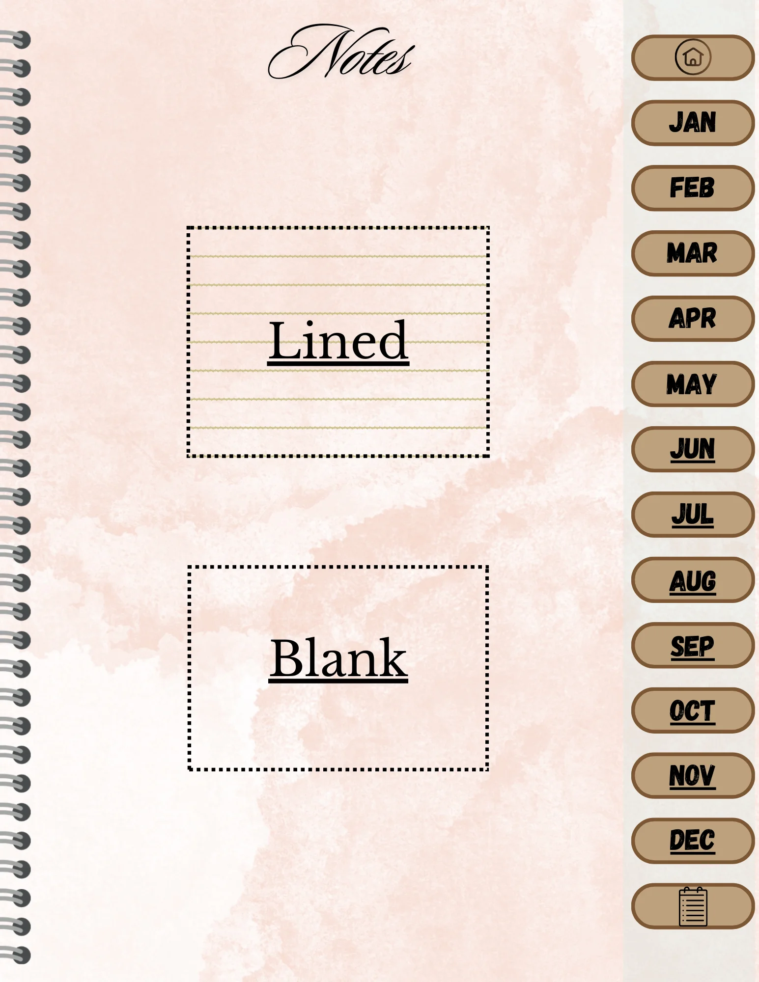 Simple Undated Weekly Planner - Gold product image (5)