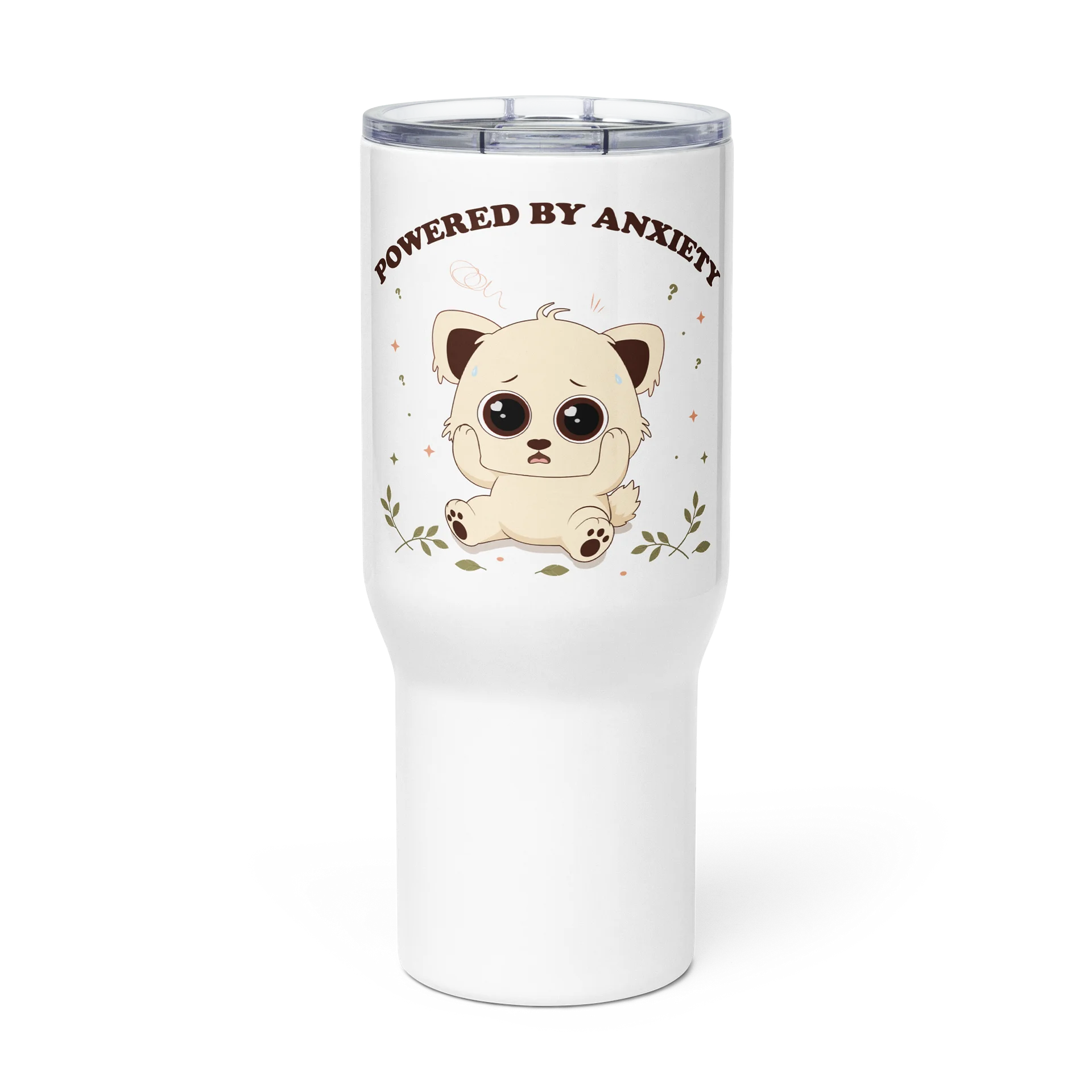 Powered by Anxiety Dog Travel Mug product image (1)