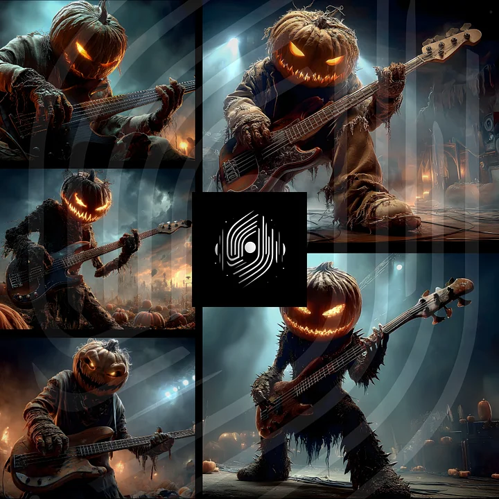 Halloween Pumpkin Musicians – Bassists product image (1)