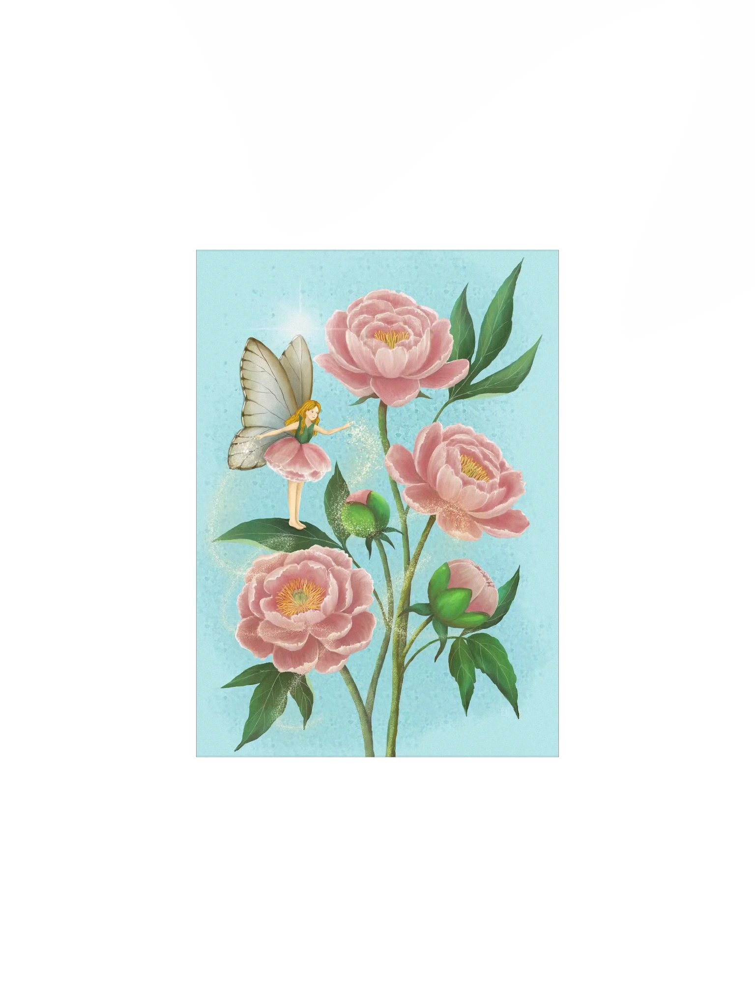 Peony Fairy Magic Art Print product image (3)