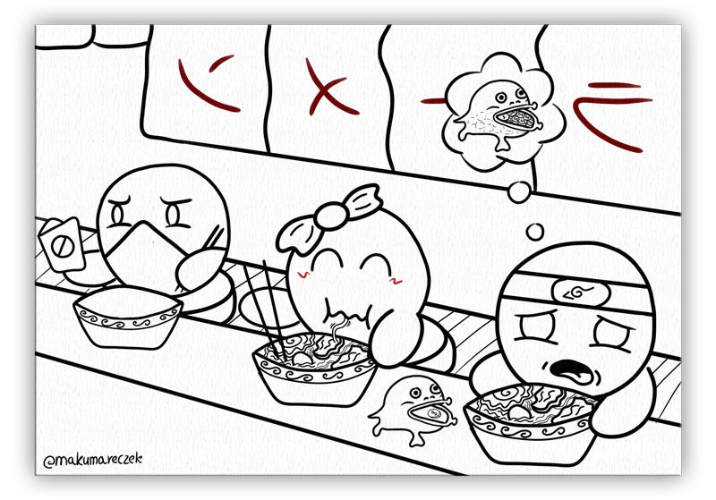 Dango Ramen - Coloring page product image (1)