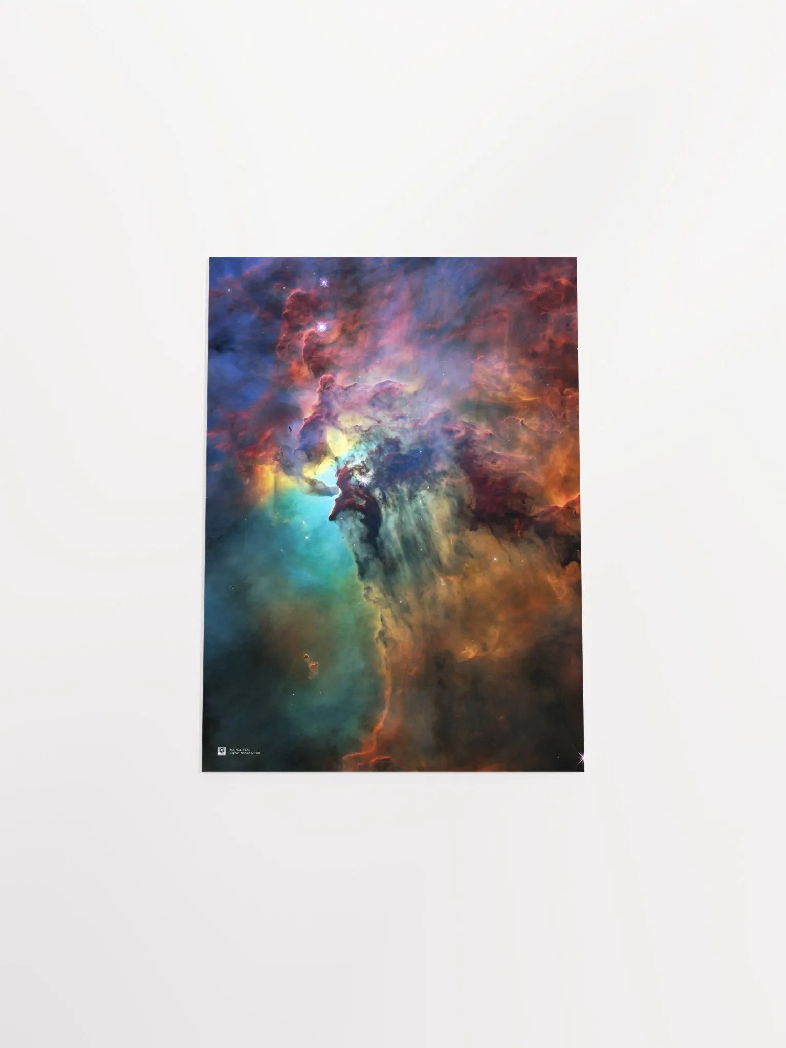 Lagoon Nebula (2018), M8, NGC 6523, NASA Hubble Space Telescope — Hi-Res Space poster, science poster, space photo product image (9)