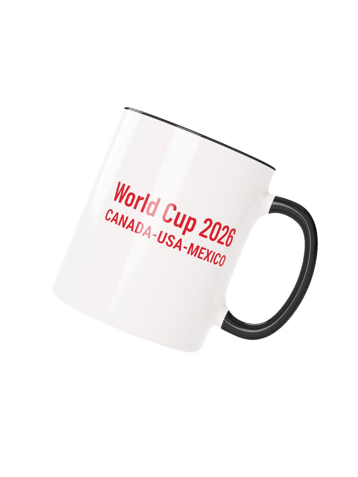 Qatar 2026 World Cup Flag Mug - Qatar Soccer Fan Coffee Cup - Premium Two-Tone Ceramic Mug product image (2)