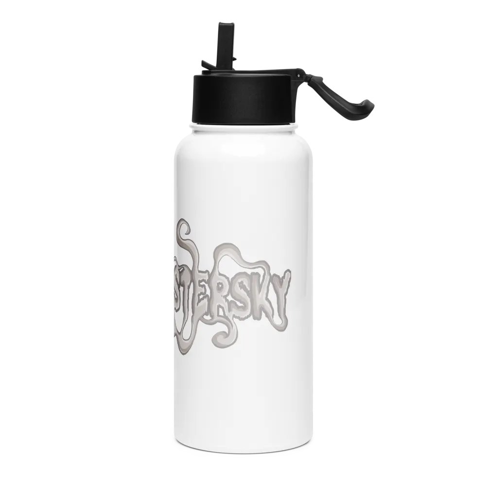 PLAGUEJESTERSKY Smoke Logo Stainless Steel Water Bottle product image (3)