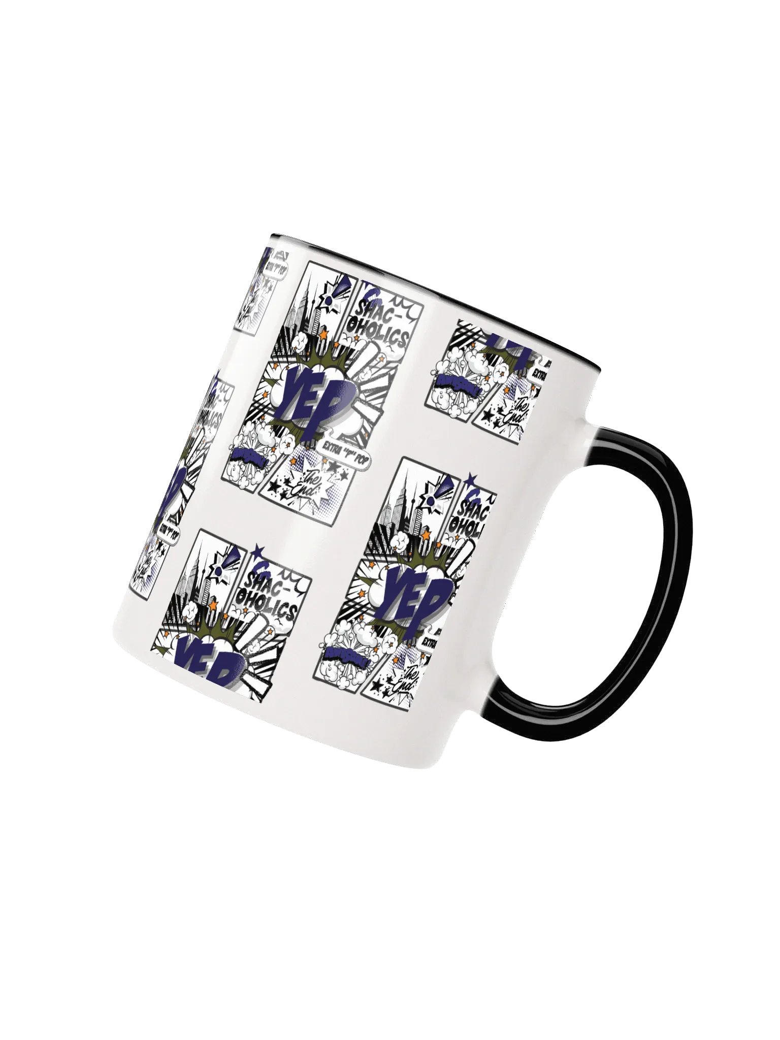 Shac-Oholics Comic Blast Mug - Dark Blue 