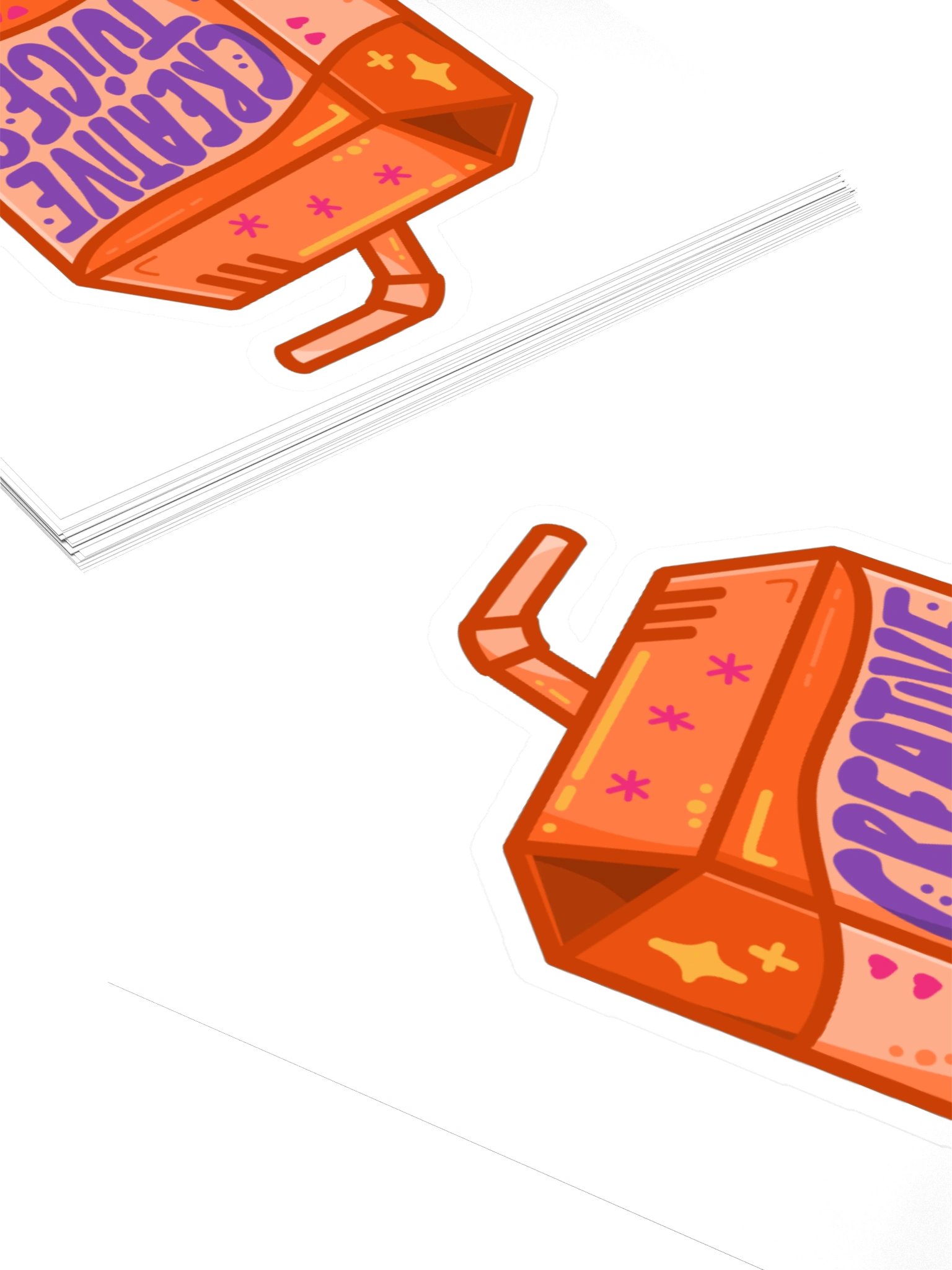 "Creative Juices" - Cute Orange Juice Box of Creativity product image (4)