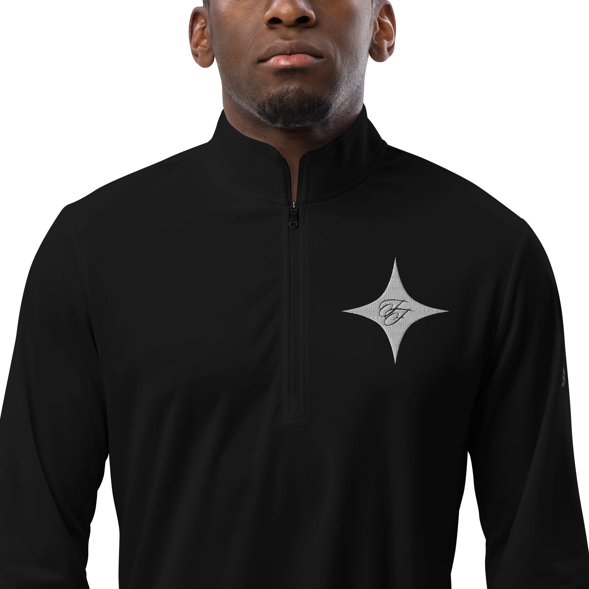 F&F Star x ADI Lightweight Quarter-Zip Pullover (WHT) product image (1)