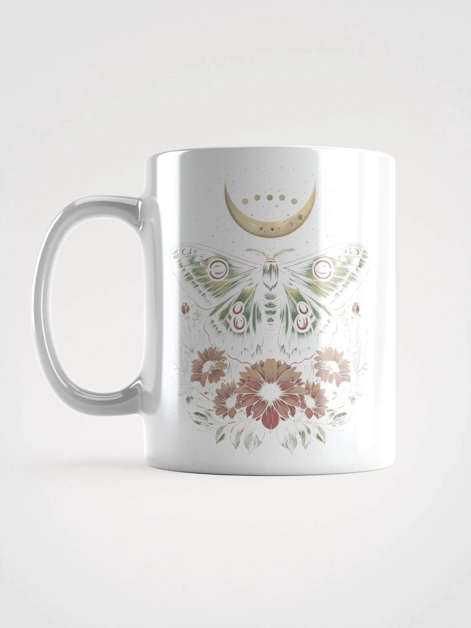 Lunar Moth In Floral Symphony Mug product image (6)